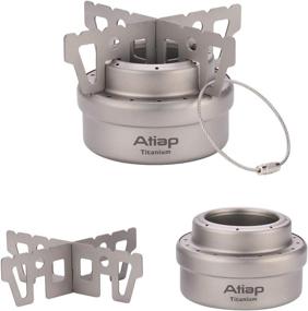 img 2 attached to 🔥 ATiAP Alcohol Stove: Titanium Ultralight Camping Stove with Cross Stand - Efficient Backpacking Stove for Outdoor Adventures