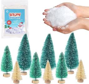 img 4 attached to 🎄 YIQUDUO Fake Snow with 9 Pcs Christmas Trees: Perfect Christmas Decoration and Winter Crafts