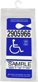 img 4 attached to Handicap Placard Protector Holder Disabled Hook Clear 11