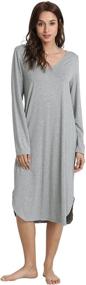 img 4 attached to GYS Nightgowns Sleepwear Loungewear X Large Women's Clothing in Lingerie, Sleep & Lounge