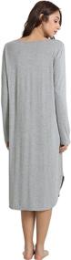 img 1 attached to GYS Nightgowns Sleepwear Loungewear X Large Women's Clothing in Lingerie, Sleep & Lounge