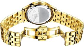 img 2 attached to ⌚ Вечно элегантные: женские часы HARPER & BROOKS с швейцарским механизмом и сапфировым кристаллом