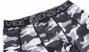 img 3 attached to ZENGVEE Compression Underwear 1011 Black Black 2XL