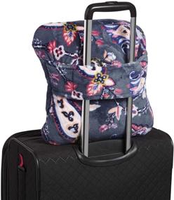 img 1 attached to Vera Bradley Fleece Travel Blanket with Trolley Sleeve: Stay Cozy & Convenient on Your Journeys
