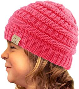 img 2 attached to 🧢 Cozy Chunky Stretchy Slouch Beanie Hat - Perfect Boys' Accessory!