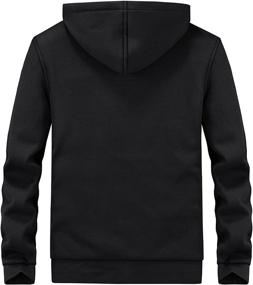 img 2 attached to 🧥 Gihuo Men's Winter Sherpa Lined Hoodie Zip Up Sweatshirt - Ultimate Warm Jacket for the Season