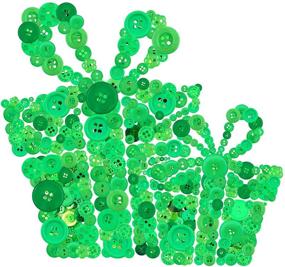 img 4 attached to 🎄 Glarks 1000-Piece Green Christmas Craft Resin Buttons - Perfect for Sewing, Scrapbooking & DIY Decorations!