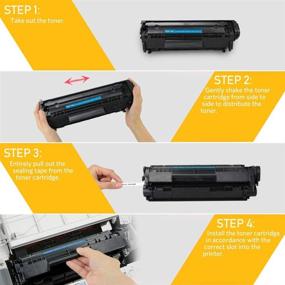 img 3 attached to V4INK 4-Pack Compatible Toner Cartridge Replacement for Canon 104 CRG-104 FX-9 FX-10 Toner Cartridge | Works with Canon Imageclass D420 D450 D480 MF4150 MF4350D MF4270 MF4370DN MF4380DN Printer