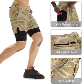 img 2 attached to OEBLD Athletic Shorts Workout Running Men's Clothing for Active