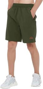 img 2 attached to Quick-Dry Hiking Shorts for Men - Lightweight Running, Workout, and Gym Active Shorts with Zippered Pockets by Rdruko