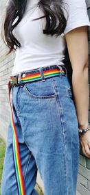 img 2 attached to 👖 Adaptable Waistband: Aibearty Canvas Buckle Belt