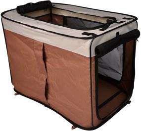 img 2 attached to HappyCare Textiles Portable Foldable Kennel Dogs