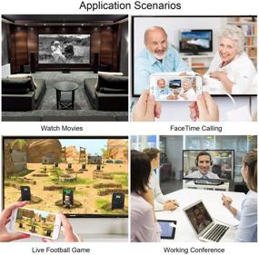 img 2 attached to 🌩️ Lightning to HDMI Adapter: 1080P Digital AV Adapter with Charging Port for iPhone, iPad, iPod, TV Monitor, Projector - White