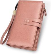 👜 ft checkbook organizer wristlet: stylish women's handbags & wallets with multiple wallets logo