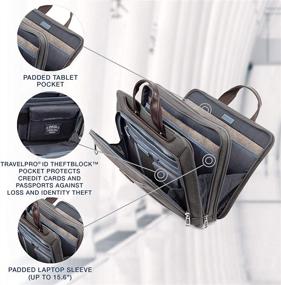 img 1 attached to 🧳 Travelpro Platinum Elite-Slim Business Laptop Briefcase: Perfect for Traveling Professionals