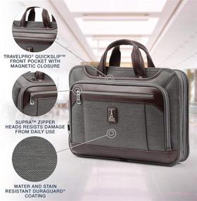 img 3 attached to 🧳 Travelpro Platinum Elite-Slim Business Laptop Briefcase: Perfect for Traveling Professionals