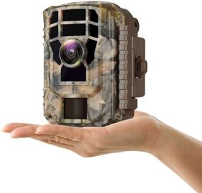 img 4 attached to T20 Trail Camera: 16MP 1080P HD Night Vision Hunting Game Camera - Waterproof, Motion Activated & Wide-Angle Trail Cam