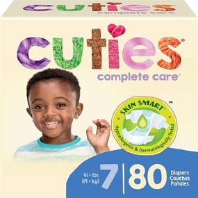 img 4 attached to 👶 Hypoallergenic Size 7 Cuties Skin Smart Baby Diapers - 80 Count