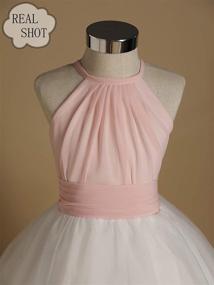 img 1 attached to Stunning Flower Girl Junior Bridesmaid Dresses for Unforgettable Wedding Moments