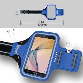 img 3 attached to 🏃 J&D Galaxy Note 10/Xcover 4S/J7 Armband with Key Holder & Earphone Connection, Perfect for Sports Running