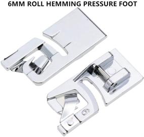 img 1 attached to 🧵 TFBOY Narrow Rolled Hem Foot 3mm/4mm/6mm - Universal Low Shank Snap-On for Singer, Brother, Babylock, Euro-Pro, Janome, Kenmore, White, Juki, New Home