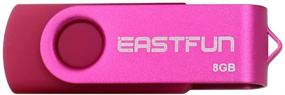 img 1 attached to 💾 EASTFUN 5Pcs 8GB USB Flash Drive with Fold Storage - Five Mixed Colors