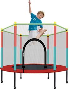 img 4 attached to 🤸 Premium Laulry Kids Trampoline with Enhanced Safety Enclosure