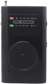 img 3 attached to 📻 MIKA Portable Pocket Radio - Battery Operated AM FM Radio, Best Reception for Indoor/Outdoor Use, with Headphone Jack (Black)