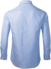 img 3 attached to ExQuisite ZFZ Printed Wrinkle Regular Blue1132 Men's Clothing in Shirts