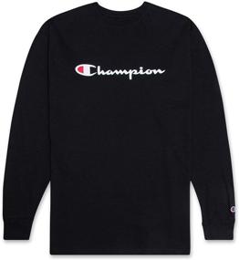 img 3 attached to Футболка из классического джерси Champion, бордовая