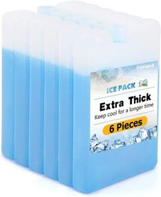 img 4 attached to 🍱 TOPOKO Eco-Friendly Lunch Box Ice Packs: Healthy, BPA-Free, Reusable, Refreezable – Keep Foods and Drinks Cold, Quick Freeze Meals for Cooler Lunch Bags, Picnics, Camping, and Outdoor Adventures