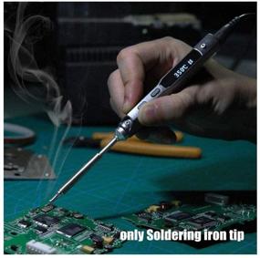 img 3 attached to 🔧 Replace Your Soldering Iron Tips with 7Pcs/set Original Soldering Iron Tip Replacements for TS100 - Portable Outdoor Soldering Iron Kit Mini Digital Soldering Iron Replacement