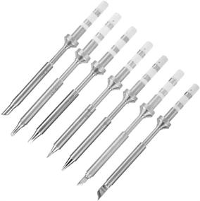 img 4 attached to 🔧 Replace Your Soldering Iron Tips with 7Pcs/set Original Soldering Iron Tip Replacements for TS100 - Portable Outdoor Soldering Iron Kit Mini Digital Soldering Iron Replacement