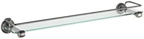 img 1 attached to 🔒 Delta Lockwood 79010-PT Glass Shelf, Aged Pewter, 24-Inch