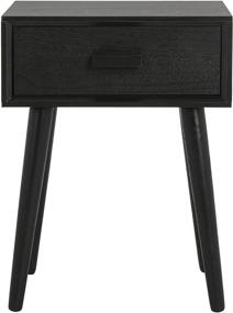 img 2 attached to 🖤 Safavieh Home Lyle Modern Black Accent Table: Sleek and Stylish Addition to Any Space