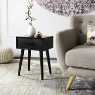 🖤 safavieh home lyle modern black accent table: sleek and stylish addition to any space logo