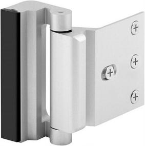 img 4 attached to 🔒 EverPlus Home Security Door Lock with 8 Screws - Childproof Reinforcement Lock for Inward Swinging Doors - Withstand 800 lbs - Upgrade Night Lock - Silver