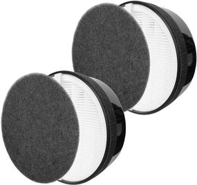 img 4 attached to Flintar H13 Grade True HEPA Replacement Filters, Compatible with hOmeLabs HME020248N Air Purifier, 2-Pack - 3-in-1 High-Efficiency True HEPA Filtration System