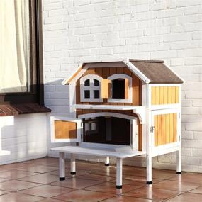 img 3 attached to Brown/White TRIXIE Pet Products 2-Story Cat Cottage for Enhanced SEO