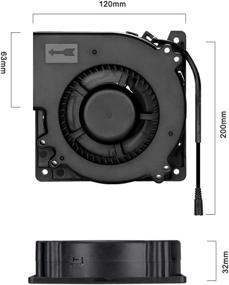 img 1 attached to 💨 UTUO Brushless Centrifugal Universal Fan: 120×120×32Mm for Powerful Air Circulation