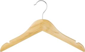 img 2 attached to 👕 Natural Set of 6 i-Pins™ Kids Shirt and Coat Hangers by Richards Homewares - Imperial Juvenile Collection