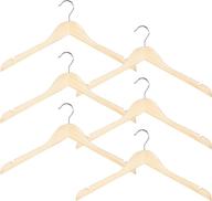 👕 natural set of 6 i-pins™ kids shirt and coat hangers by richards homewares - imperial juvenile collection логотип