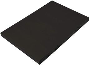 img 4 attached to 🎨 Versatile SunWorks Construction Paper - Black, 100 Sheets, 12" x 18" for Robust Art & Craft Projects