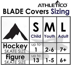 img 3 attached to ⛸️ Athletico Skate Blade Covers: Ice Skate Guards for Hockey, Figure, and Ice Skates - Soakers to Cover Blades for Youth, Adult Sizes - Men, Women, & Kids