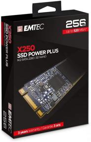 img 3 attached to 💥 Emtec X250 Power Plus M.2 SATA SSD (256GB) - Повысьте объем хранения с невероятной скоростью