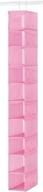 🔴 whitmor pink hanging shoe organizer логотип