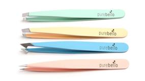 img 4 attached to 🔧 Набор из четырех щипцов Purebello с кожаным чехлом для путешествий - многоцветный