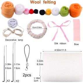 img 3 attached to 🐑 Beginner's Needle Felting Kit - Complete Animal Wool Felting Tools and Supplies, Basic Tools for Wet Felting and Needle Felting. Perfect Starter Kit for DIY Projects, Kids, and Beginners - White