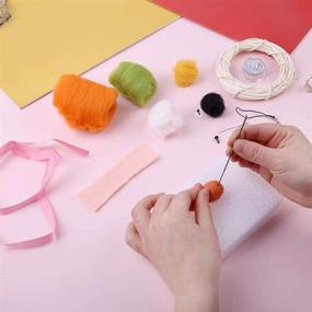 img 1 attached to 🐑 Beginner's Needle Felting Kit - Complete Animal Wool Felting Tools and Supplies, Basic Tools for Wet Felting and Needle Felting. Perfect Starter Kit for DIY Projects, Kids, and Beginners - White