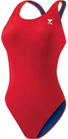 img 1 attached to TYR Sport Women's Maxback Solid Swim Suit